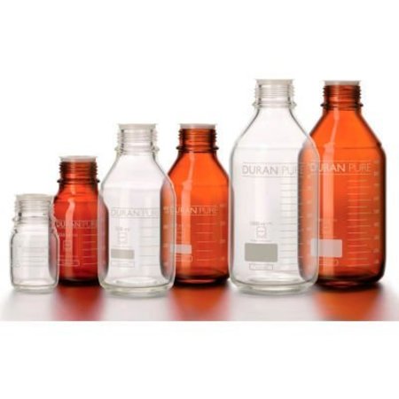 CP LAB SAFETY. Duran® PURE Bottle Only, Clear Borosilicate Glass, GL45, 5 Liter, Each 818017301